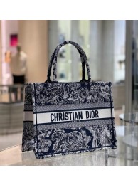Imitation Best SMALL DIOR BOOK TOTE Blue Toile de Jouy Reverse Embroidery M1296Z JH06730CD19
