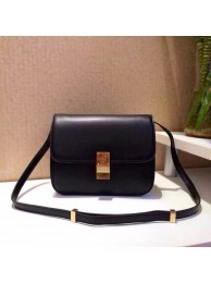 Imitation Celine Classic Box Flap Bag Calfskin Leather 2263 Black JH06310bM57
