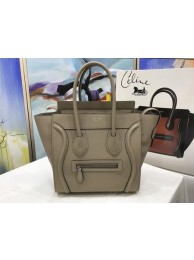 Imitation Celine Luggage Micro Original Leather Tote Bag M3308 gray JH06206dP73