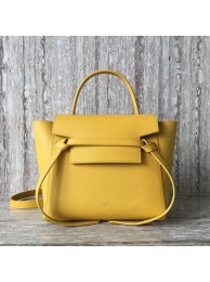 Imitation Celine mini Belt Bag Original Calf Leather A98310 yellow JH06042UW57