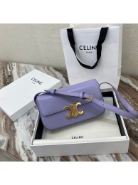 Imitation Celine TRIOMPHE SHOULDER BAG IN NATURAL CALFSKIN 194143 purple JH05794mf57