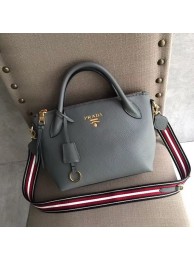 Imitation Designer Prada Calf leather bag 1BH111 grey JH05374Ss68