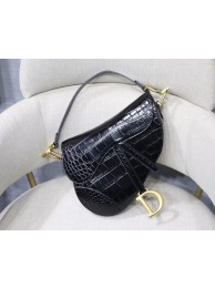 Imitation Dior SADDLE SOFT CALFSKIN BAG C9045 black JH07047Ad61