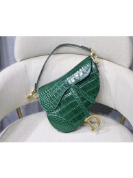 Imitation Dior SADDLE SOFT CALFSKIN BAG C9045 green JH07046VJ28