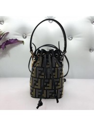 Imitation Fendi leather Mini Handbag 8BS010 black JH08575vK93