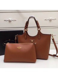 Imitation Hot Prada Calf leather bag 2209 brown JH05383Rl62