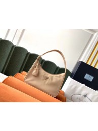 Imitation Luxury Prada Re-Edition 2000 nylon mini-bag 1NE515 apricot JH05069VD53