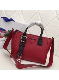 Imitation Prada Concept Leather handbag 1BA175 red JH05465EB28