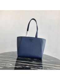 Imitation Prada Embleme Saffiano leather bag 1BG288 blue JH05124dm74