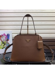 Imitation Prada Matinee handbag 1BA249 Brown JH05210PU57