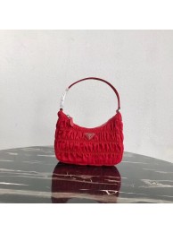 Imitation Prada Nylon and Saffiano leather mini bag 1NE204 red JH05130bM57