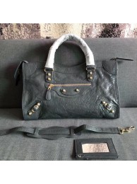 Knockoff Balenciaga The City Handbag Calf leather 382569 grey JH09403xd98
