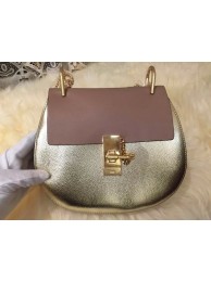 Knockoff Chloe shoulder bag original leather 20282 gold&light pink JH08965PF42