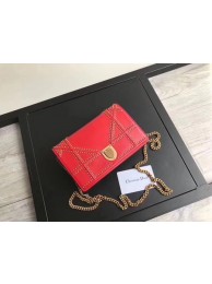 Knockoff Dior CANNAGE Original sheepskin Leather mini Shoulder Bag 3709 red JH07633xd98