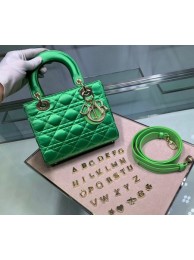 Knockoff Dior Lady Original Silk Bag 2369 Diamond Green JH07186pN75
