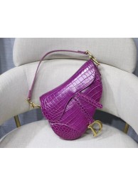 Knockoff Dior SADDLE SOFT CALFSKIN BAG C9045 purple JH07043xd98