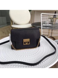 Knockoff GIVENCHY GV3 leather and suede shoulder bag 9333 black JH09045ry98