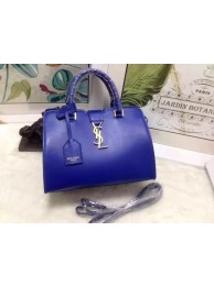 Knockoff Yves Saint Laurent Fringed Cabas Chyc Bag Y3359 Blue JH08347ll66