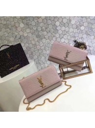 Luxury Yves Saint Laurent Croco Leather Shoulder Bag 2811 pink JH08278NG76