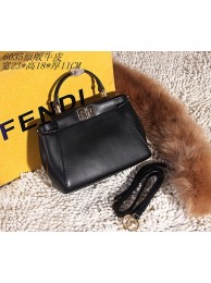 Newest 2015 Fendi original leather 6035 black JH08793Yj44