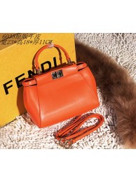 Newest 2015 Fendi original leather 6035 orange JH08794TL77