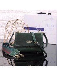 Prada Cahier Leather Shoulder Bag 7397 green JH05636AS50