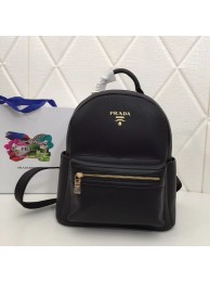Prada Calf leather backpack 2819 black JH05297lU52