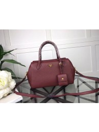 Prada Calf leather bag 1031 Burgundy JH05368Vo37
