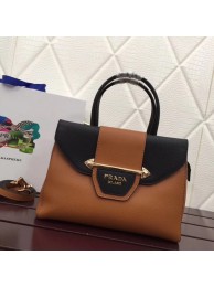 Prada Calf leather bag 13709 brown JH05347fk36