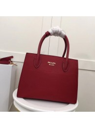 Prada Calf leather bag 1BA050 red&grey JH05406Xy49