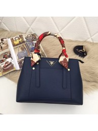 Prada Calf leather bag 5021 blue JH05304Fl77