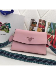 Prada Calf leather shoulder bag 66138 pink JH05254TL77