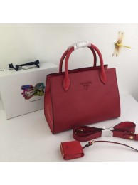 Prada Calfskin Leather Shoulder Bag 1BA155-1 red JH05326bz77