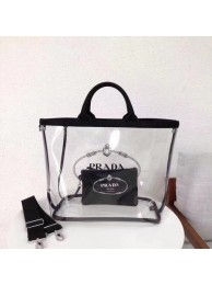 Prada Fabric and Plexiglas handbag 1BG164 black JH05556HM85