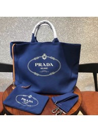 Prada fabric handbag 1BG161 blue JH05545vn84