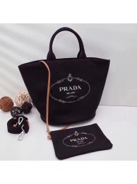 Prada fabric handbag 1BG163 black JH05576Ph61