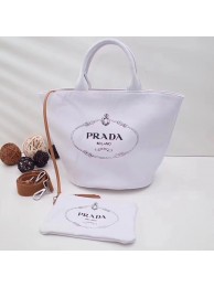 Prada fabric handbag 1BG163 white JH05577um78