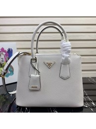 Prada Galleria Saffiano Leather Bag 1BA232 White JH05221kH95