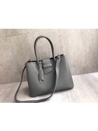 Prada Leather handbag 1BG148 grey JH05377eR54