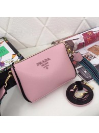 Prada leather shoulder bag 66136 pink JH05293bz90