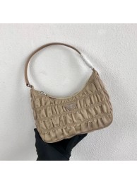 Prada Nylon and Saffiano leather mini bag 1NE204 Apricot JH05129sz95