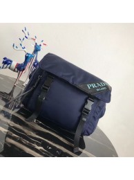 Prada Nylon shoulder bag 1BL015 dark blue JH05423Hg74