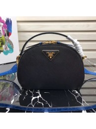 Prada Odette Saffiano leather bag 1BH123 black JH05342qd52