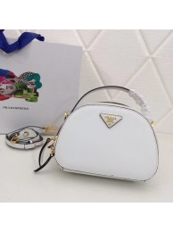 Prada Odette Saffiano leather bag 1BH123 white JH05343ul51