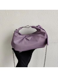 Prada Re-Edition 2005 nylon shoulder bag 1BH172 lilac JH05011qT25