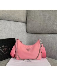 Prada Re-Edition 2005 nylon shoulder bag 1BH204 pink JH05072ys25