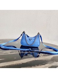 Prada Re-Edition nylon mini shoulder bag 1TT122 blue JH04999fh25