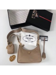 Prada Re-Edition nylon shoulder bag 1BH204 apricot JH04956vD13