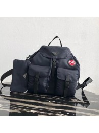 Prada Re-Nylon backpack 1BZ811 black&red JH05111KG16