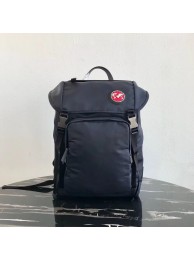 Prada Re-Nylon backpack 2VZ135 black&red JH05089Ym74